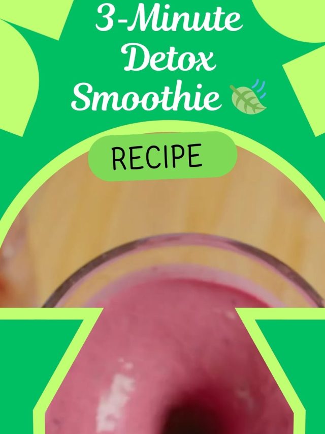 3‑Minute Detox Smoothie Recipe (Spinach, Cucumber, Apple) 🥒🍏